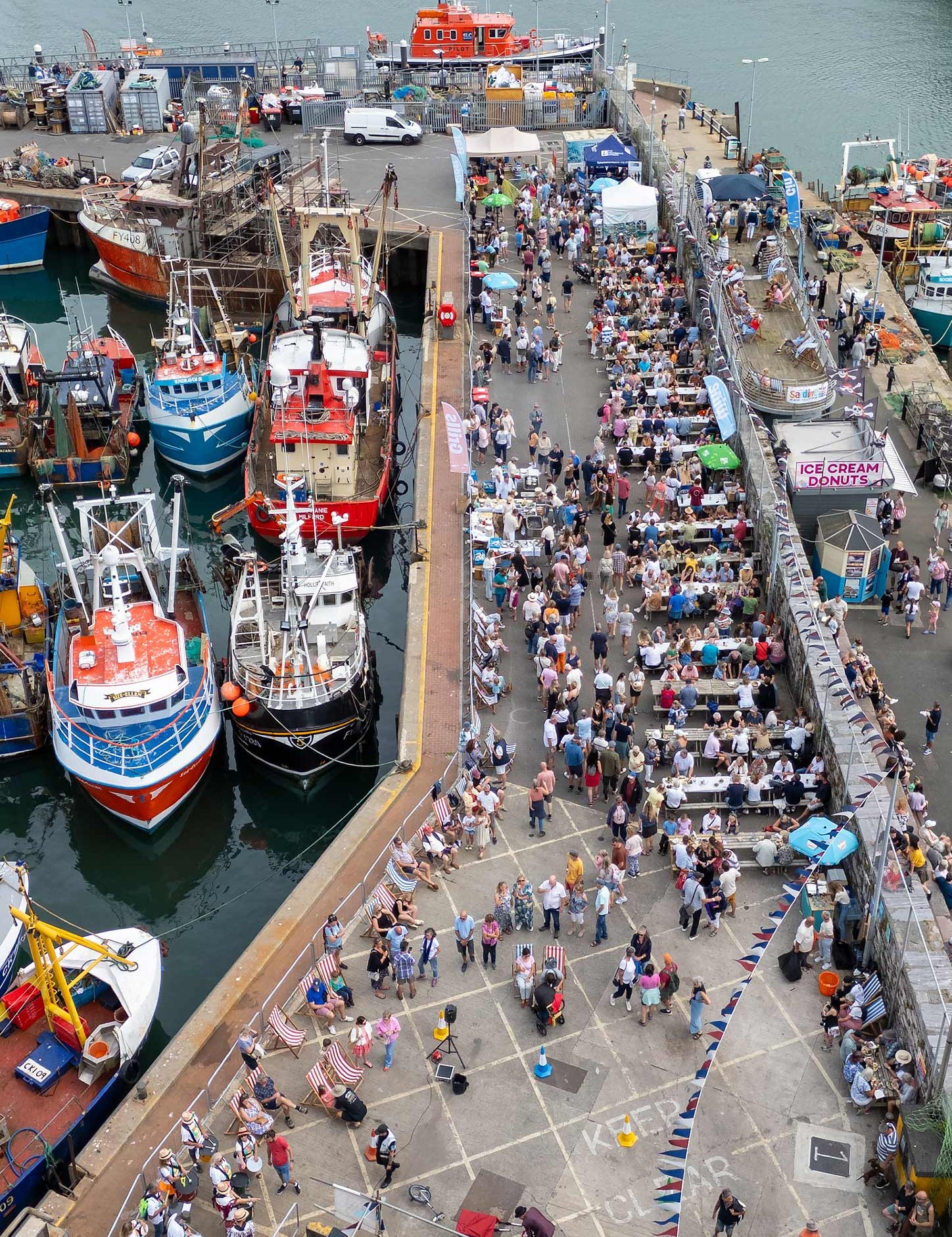 Sardine Festival Aerial view