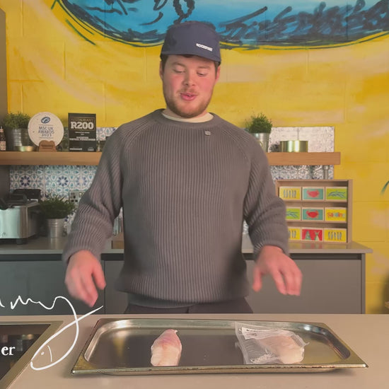 Monkfish fillet as it is prepared by Rockfish and sent to your home ready for cooking.