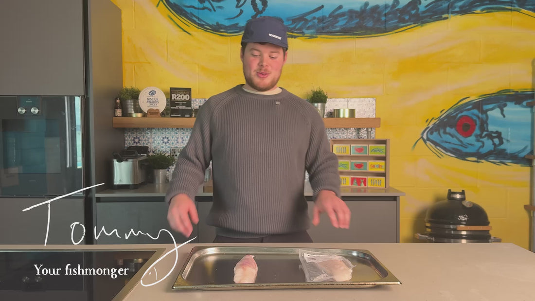 Monkfish fillet as it is prepared by Rockfish and sent to your home ready for cooking.