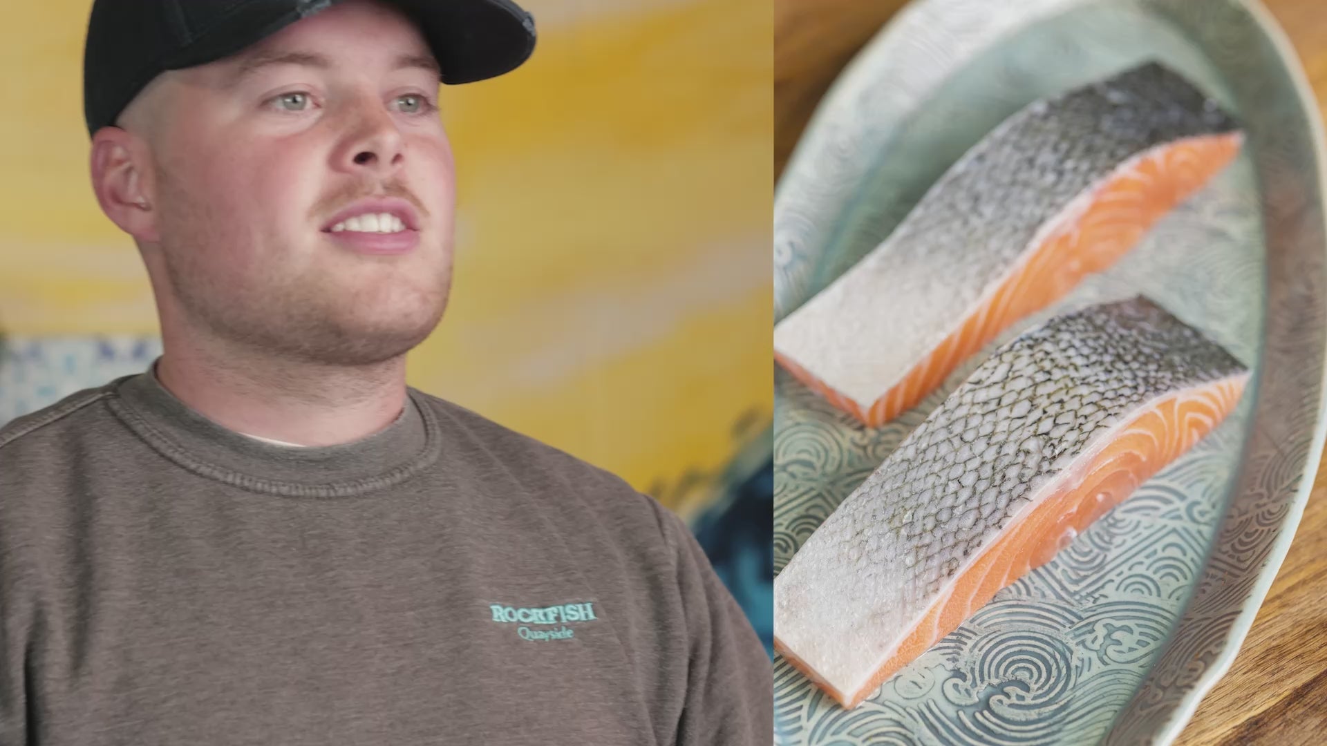 Tommy our fishmonger talking about Glenarm Salmon