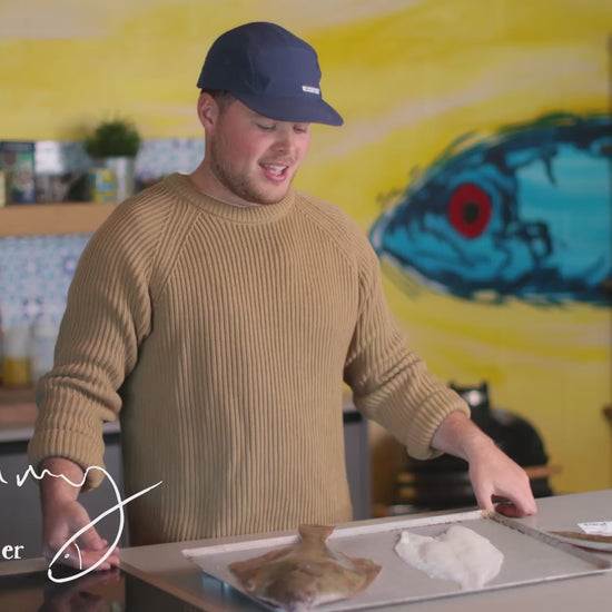 Tommy the fishmonger talking about how Rockfish prepare Plaice fillet