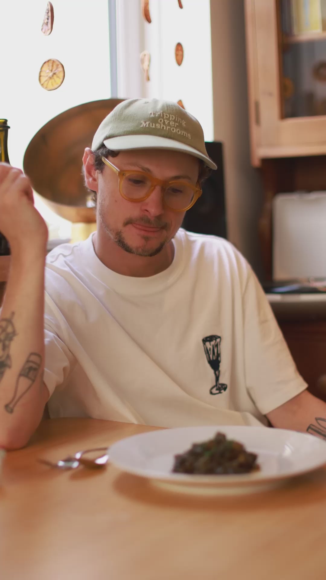Ben Tonks from The Seahorse cooks squid in ink