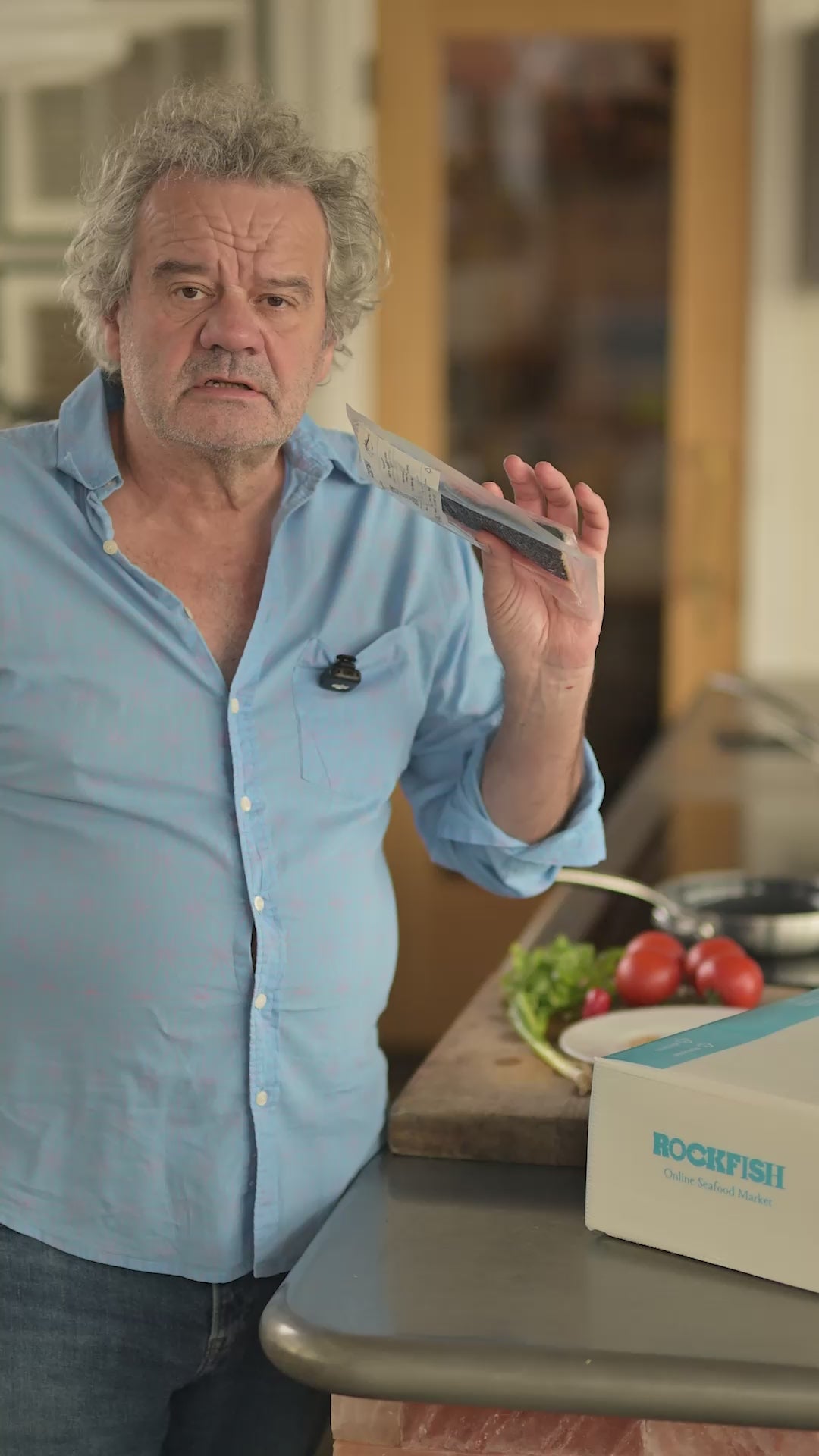 Mark Hix cooking a fillet of Coley with blackening spices. Served with a fresh zingy salsa.