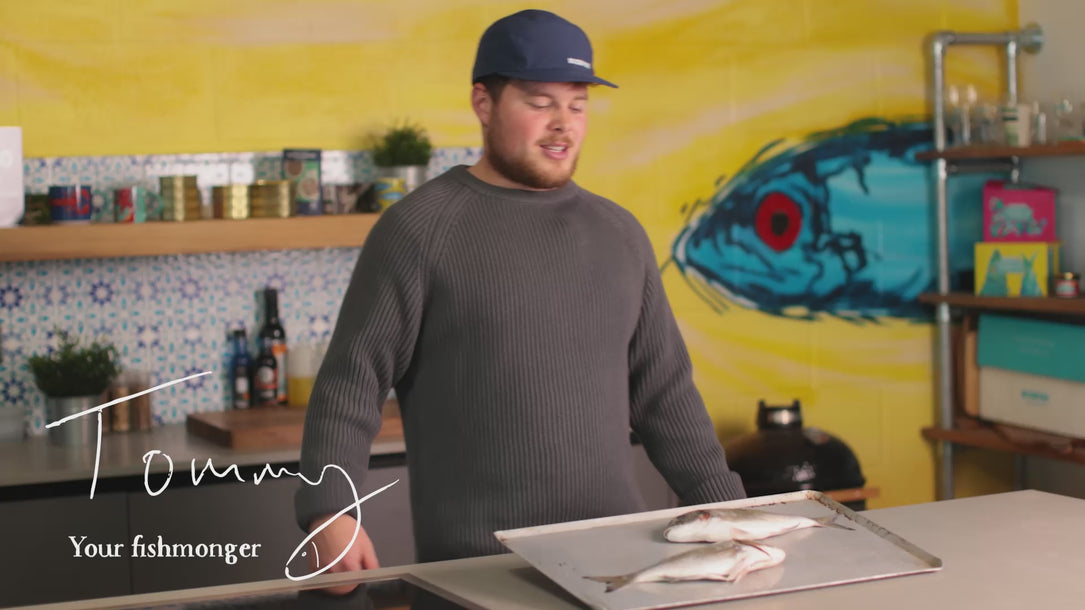 Tommy the fishmonger at Rockfish talks about how we prepare wild gilt head bream for nationwide delivery
