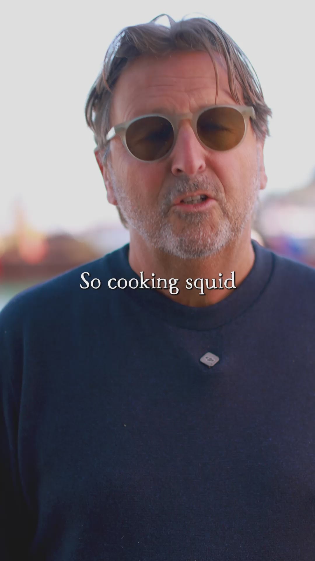 Mitch Tonks talks about cooking squid on a bbq
