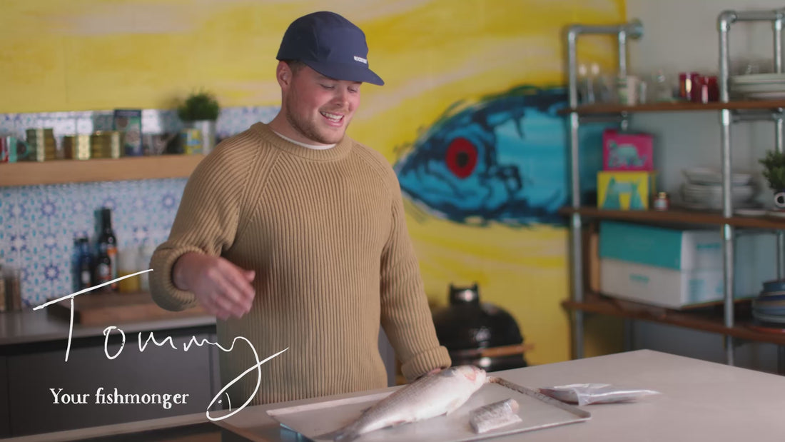 Tommy the fishmonger talking about how Rockfish prepare Silver mullet fillet