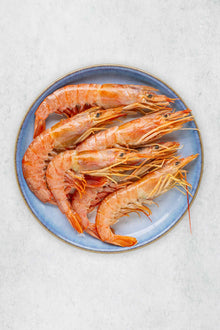 Wild Atlantic shell-on prawns