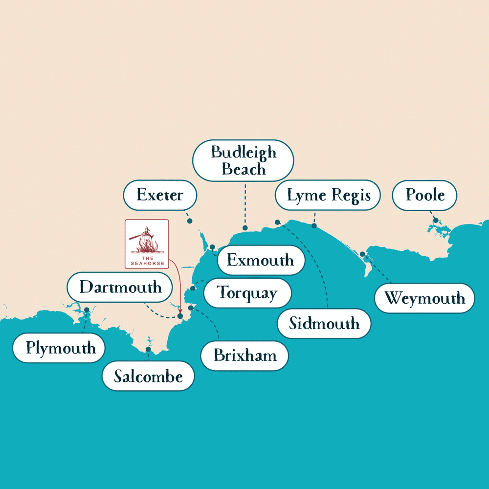 A map of Rockfish restaurant locations in the UK